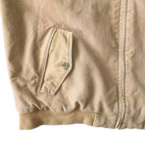 Polo Ralph Lauren Flannel Lined Insulated Canvas Harrington Jacket | LARGE - Picture 9 of 13